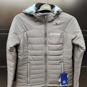 Klim Women's Waverly Jacket, Asphalt and Crystal Blue